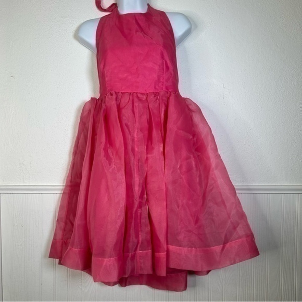 Mable organza backless fit and flare mini dress